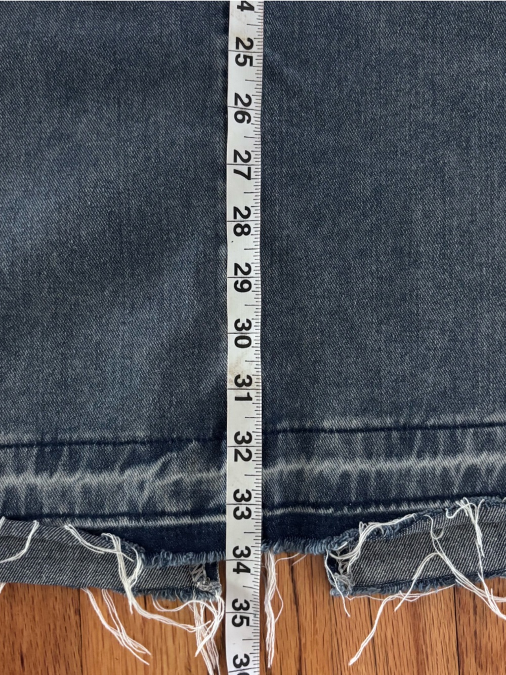 Women's Maxi Skirt in Washed Blue Gray - Soft Everyday Denim Style Front Slit - Picture 6 of 8